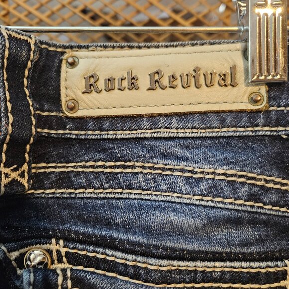 Rock Revival Sz. 25 Women Ankle Jeans Excellent Condition - Picture 2 of 4